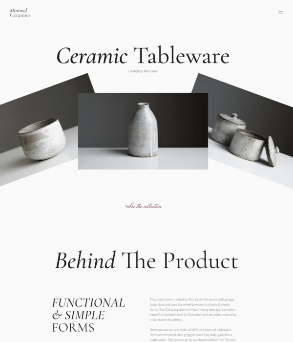 Minimal Ceramics